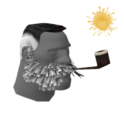 Strange Lord Cockswain's Novelty Mutton Chops and Pipe