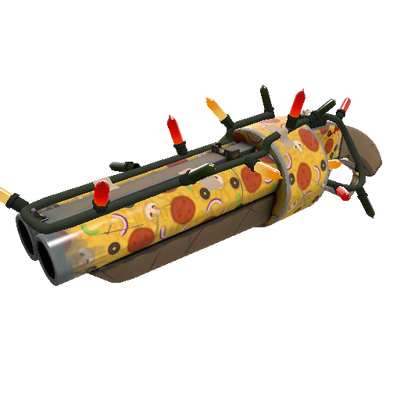 Strange Festivized Professional Killstreak Pizza Polished Scattergun (Field-Tested)