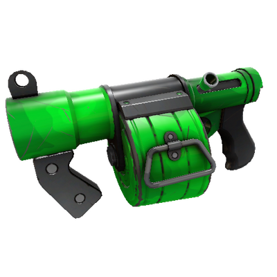 Strange Health and Hell (Green) Stickybomb Launcher (Minimal Wear)