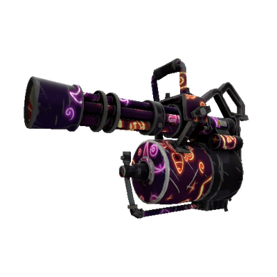 Neon-ween Minigun (Well-Worn)