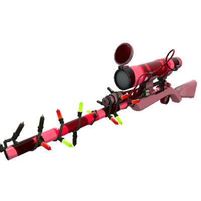 Unusual Festivized Snowflake Swirled Sniper Rifle (Minimal Wear)