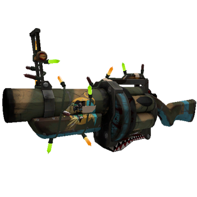 Festivized Killstreak Warhawk Grenade Launcher (Battle Scarred)