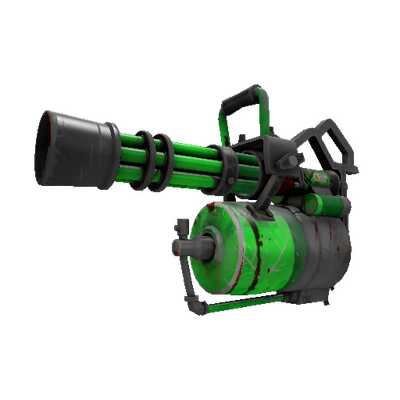 Health and Hell (Green) Minigun (Battle Scarred)