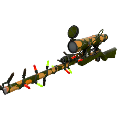 Strange Festivized Gourdy Green Sniper Rifle (Field-Tested)