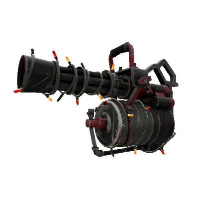 Strange Festivized Specialized Killstreak Blackout Minigun (Battle Scarred)