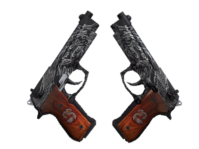 StatTrak™ Dual Berettas | Dualing Dragons (Minimal Wear)