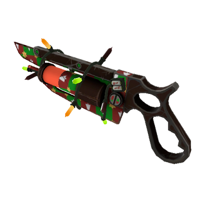 Strange Festivized Gifting Mann's Wrapping Paper Ubersaw (Field-Tested)