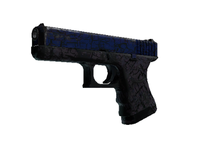 Glock-18 | Синяя трещина (Закалённое в боях)