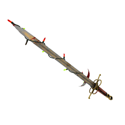 Strange Festivized Professional Killstreak Civic Duty Mk.II Claidheamh Mòr (Battle Scarred)