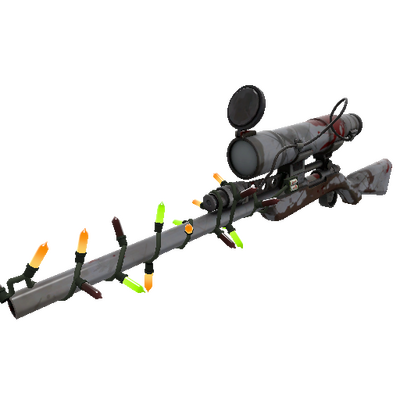 Festivized Specialized Killstreak Steel Brushed Sniper Rifle (Battle Scarred)