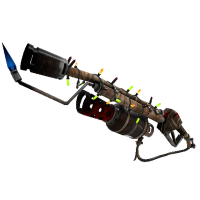 Strange Festivized Killstreak Nutcracker Flame Thrower (Well-Worn)