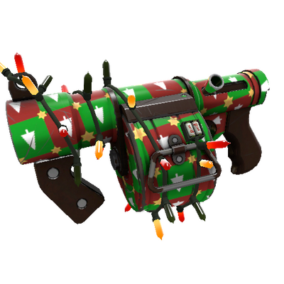 Strange Festivized Gifting Mann's Wrapping Paper Stickybomb Launcher (Minimal Wear)