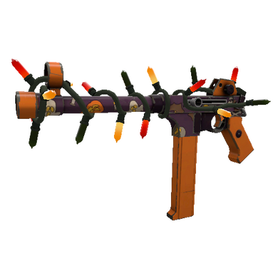 Horror Holiday Пистолет-пулемёт (Немного поношенное)  с украшениями особо оп