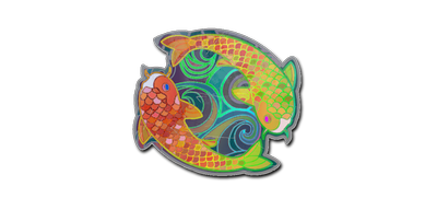Sticker | Twin Koi (Holo)