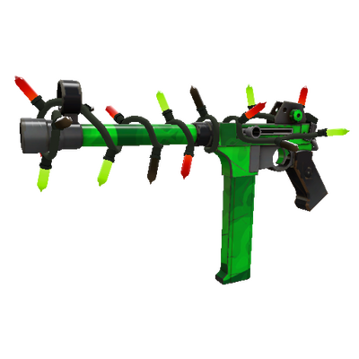 Health and Hell (Green) Пистолет-пулемёт (Немного поношенное) с украшениями осо