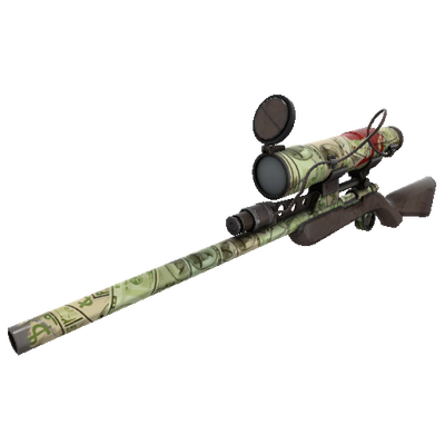 Strange Bank Rolled Sniper Rifle (Well-Worn)
