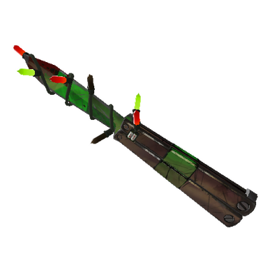 Strange Festivized Health and Hell (Green) Knife (Well-Worn)