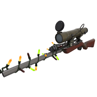 Снайперская винтовка с украшениями странного типа