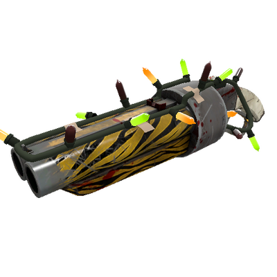 Festivized Tiger Buffed Scattergun (Battle Scarred)