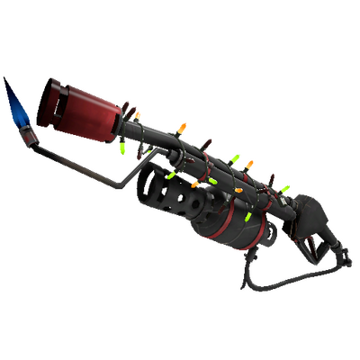 Strange Festivized Specialized Killstreak Team Detail Flame Thrower (Minimal Wear)