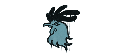 Sealed Graffiti | Cocky (Wire Blue)
