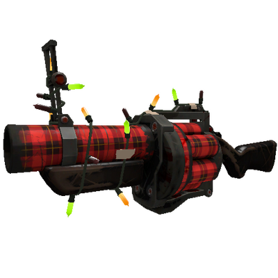Festivized Plaid Potshotter Mk.II Grenade Launcher (Battle Scarred)