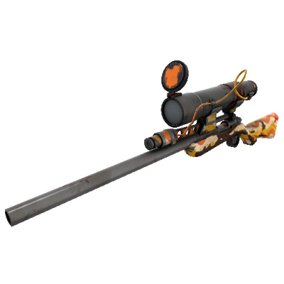 Unusual Killstreak Cream Corned Sniper Rifle (Battle Scarred)