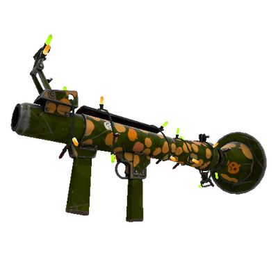 Unusual Festivized Specialized Killstreak Gourdy Green Rocket Launcher (Field-Tested)